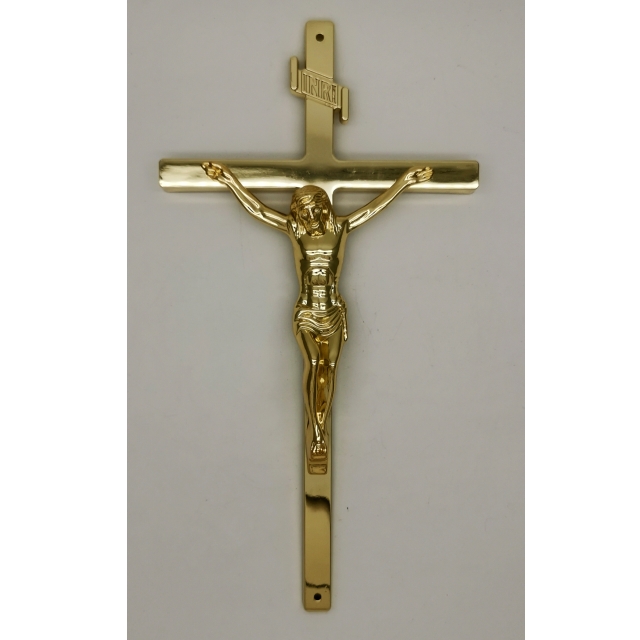L'enterrement crucifix en métal fournit de cercueil décoration 11,5 le » et la croix 8038 dans la couleur d'or